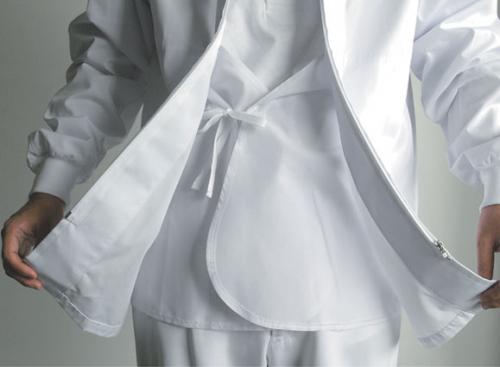 札幌白衣オンラインショップ 4 8 男女兼用長袖コート 袖口ゴム 袖裾アンダーカバー付